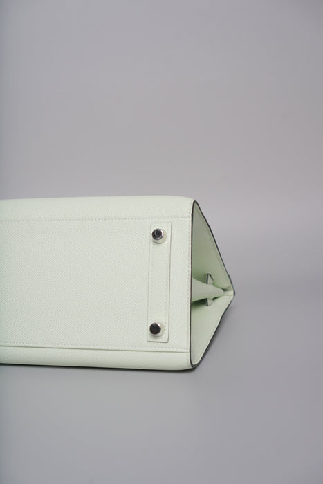 Hermes Birkin 25 in Vert Fizz Epsom Sellier Phw