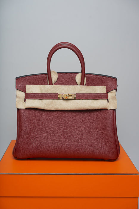 Hermes Birkin 25 in Rouge H Togo Ghw (Brand New)