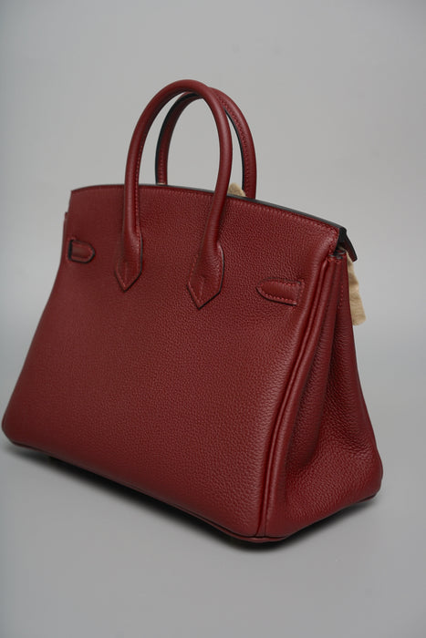 Hermes Birkin 25 in Rouge H Togo Ghw (Brand New)