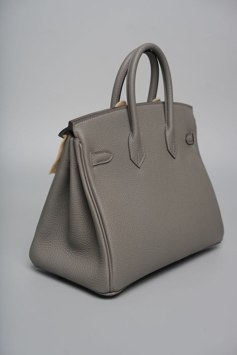 Hermes Birkin 25 in Gris Meyer Togo Ghw (Brand New)