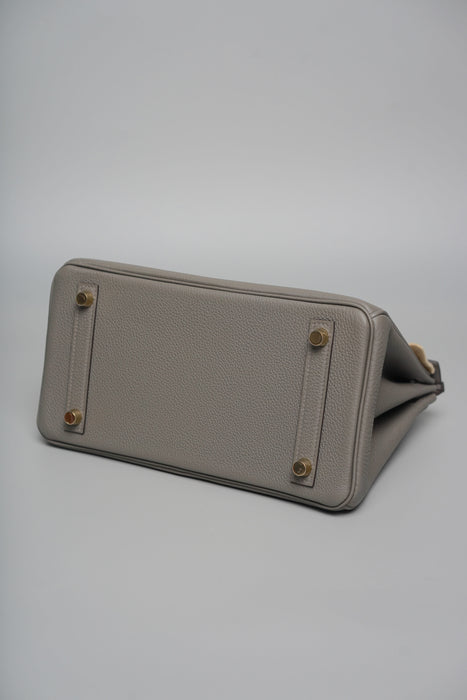 Hermes Birkin 25 in Gris Meyer Togo Ghw (Brand New)