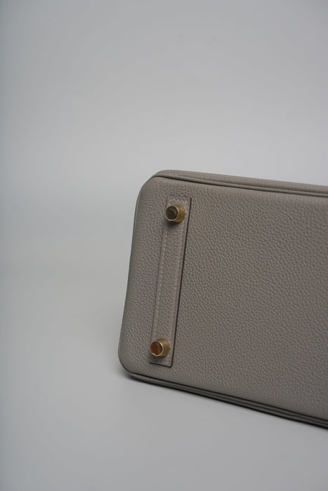 Hermes Birkin 25 in Gris Meyer Togo Ghw (Brand New)