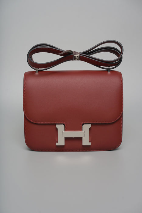 Hermes Constance 18 in Rouge H Swift Phw