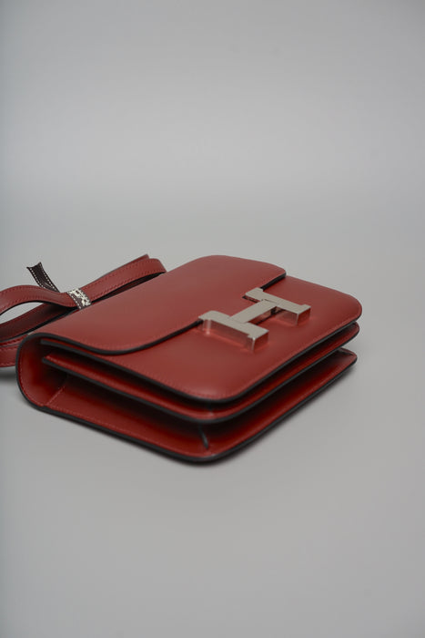 Hermes Constance 18 in Rouge H Swift Phw