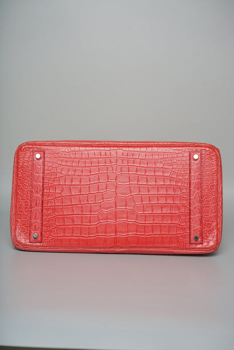Hermes Birkin 40 in Bougainvillea Matte Porosus Phw