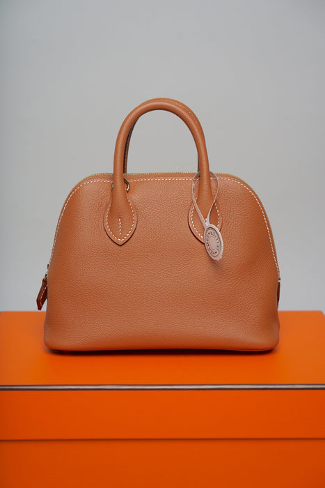 Hermes Mini Bolide in Gold Evercolor Ghw (Brand New)