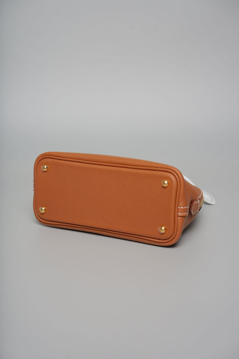 Hermes Mini Bolide in Gold Evercolor Ghw (Brand New)