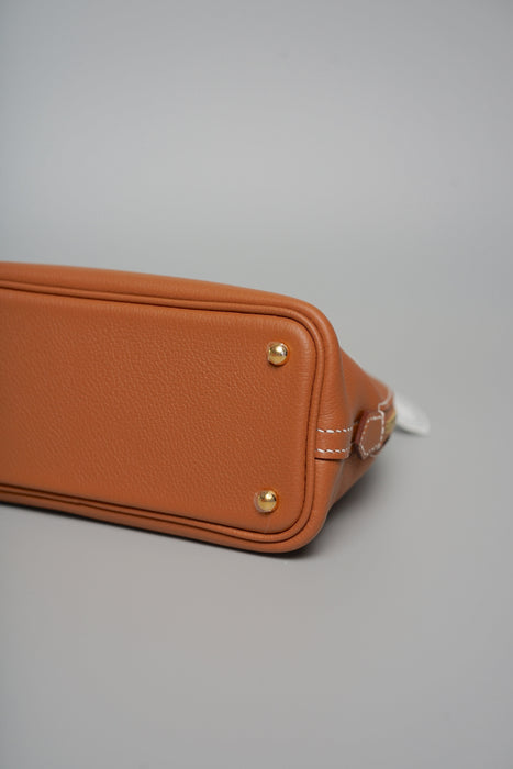Hermes Mini Bolide in Gold Evercolor Ghw (Brand New)