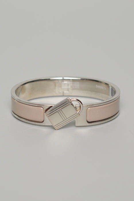 Hermes Clic Cadenas Bracelet in Marron Glace Enamel Phw Size PM (Brand New)