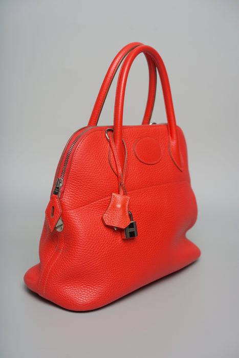 Hermes Bolide 31 in Rose Jaipur Clemence Phw