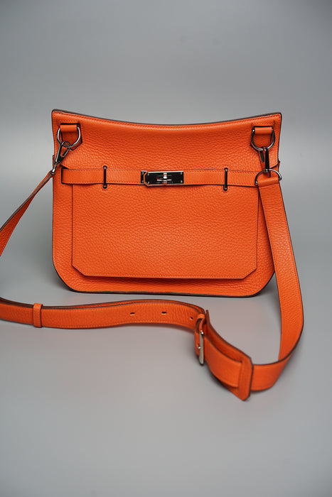 Hermes Jypsiere 28 in Orange Clemence Phw