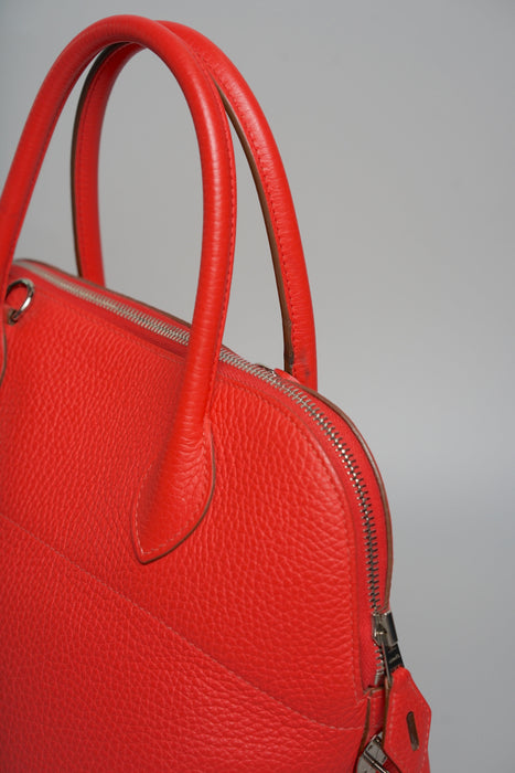 Hermes Bolide 31 in Rose Jaipur Clemence Phw