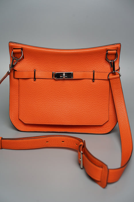 Hermes Jypsiere 28 in Orange Clemence Phw