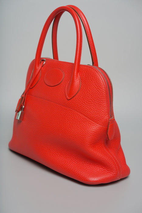 Hermes Bolide 31 in Rose Jaipur Clemence Phw