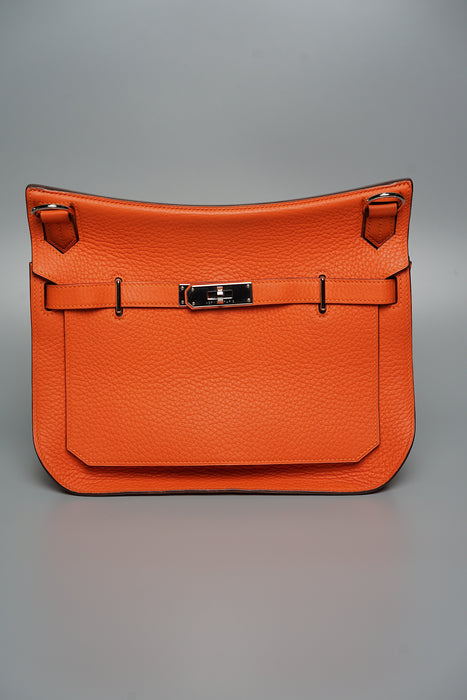 Hermes Jypsiere 28 in Orange Clemence Phw