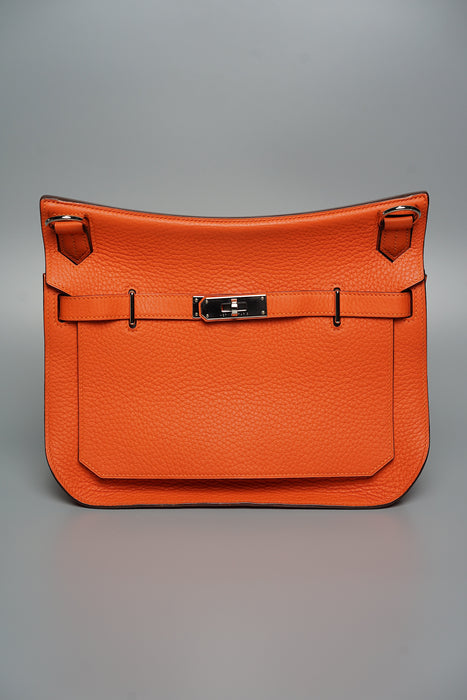 Hermes Jypsiere 28 in Orange Clemence Phw