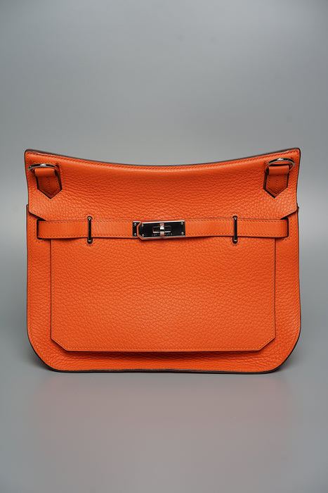 Hermes Jypsiere 28 in Orange Clemence Phw