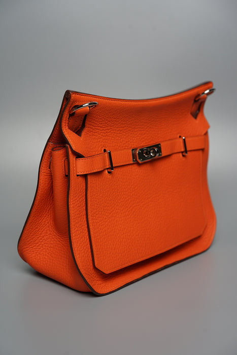 Hermes Jypsiere 28 in Orange Clemence Phw