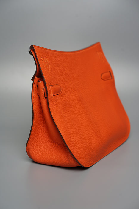 Hermes Jypsiere 28 in Orange Clemence Phw