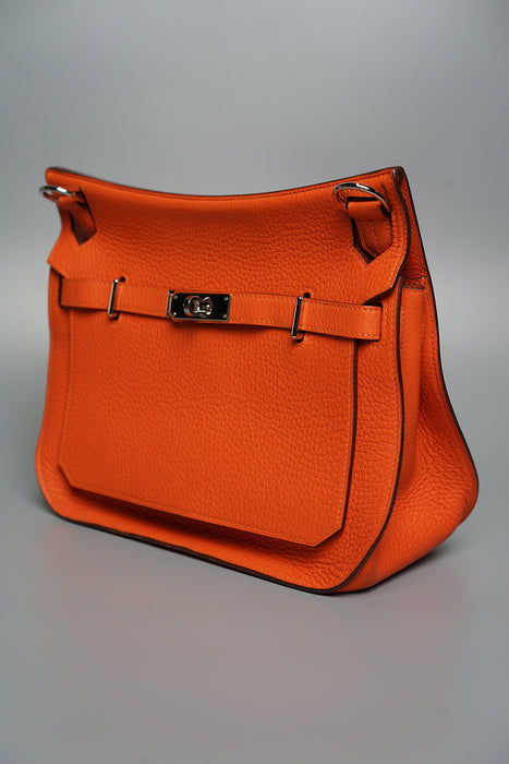 Hermes Jypsiere 28 in Orange Clemence Phw