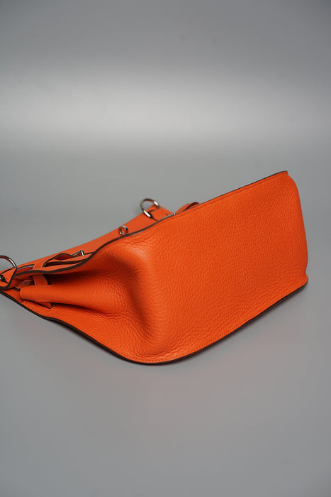 Hermes Jypsiere 28 in Orange Clemence Phw