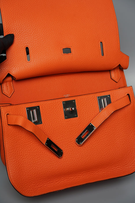 Hermes Jypsiere 28 in Orange Clemence Phw