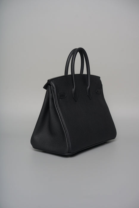 Hermes Birkin 25 in Noir Togo Phw (Brand New)