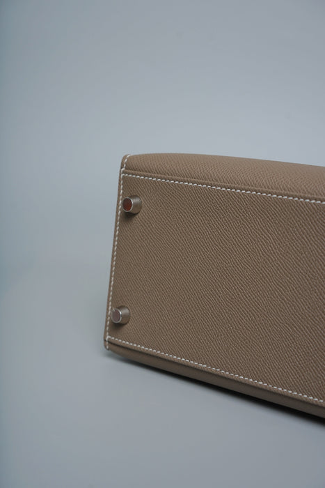 Hermes Kelly 28 Sellier in Etoupe Phw