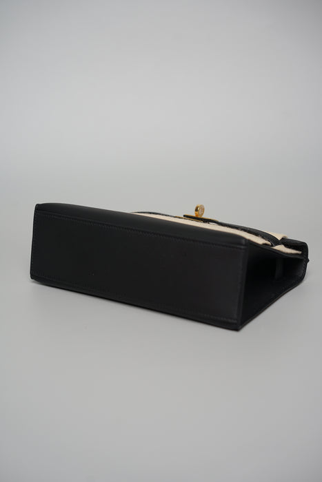 Hermes Kelly Pochette in Noir Ghw (Brand New)