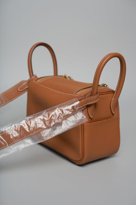 Hermes Mini Lindy II in Gold Ghw (Brand New)