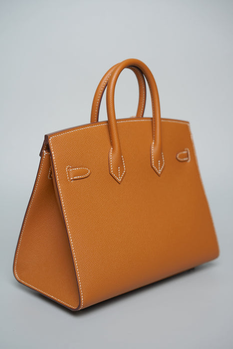 Hermes Birkin 25 Sellier in Gold Epsom Phw (Brand New)