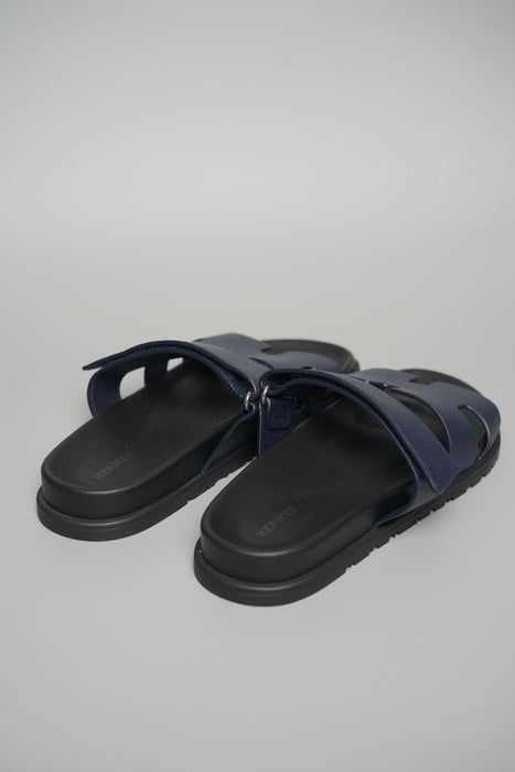 Hermes Chypre Sandals in Marine Size 42 (Brand New)