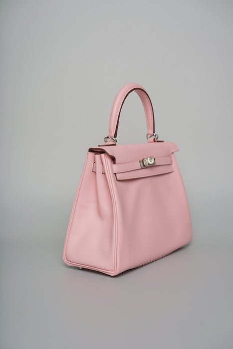 Hermes Kelly 25 in Rose Sakura Phw (Brand New)