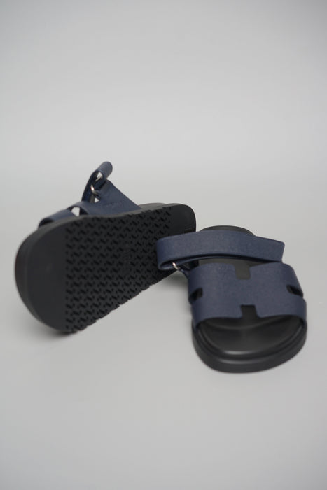 Hermes Chypre Sandals in Marine Size 42 (Brand New)