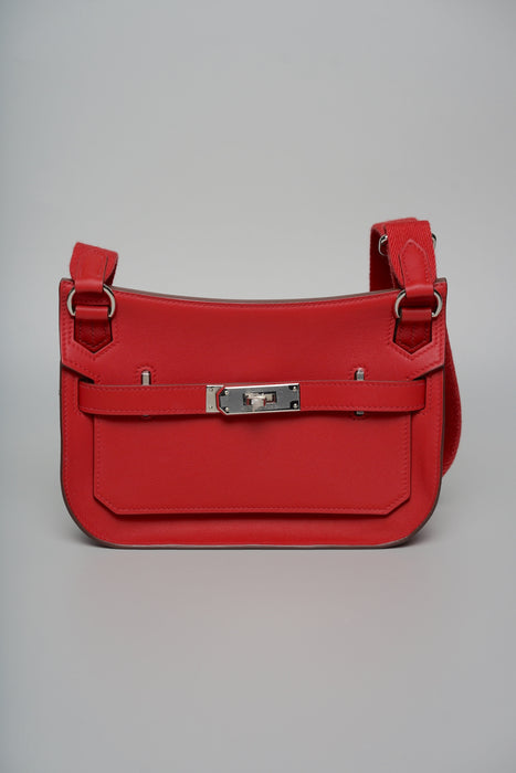 Hermes Mini Jypsiere in Rouge De Coeur Swift Phw