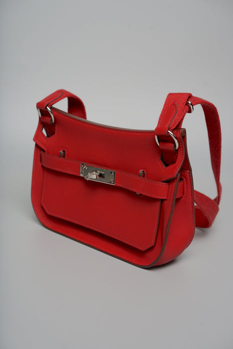 Hermes Mini Jypsiere in Rouge De Coeur Swift Phw