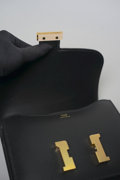Hermes Constance 18 in Noir Ghw (Brand New)
