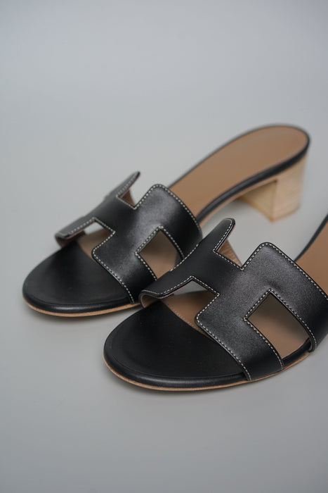 Hermes Oasis Sandals in Noir Size 40 (Brand New)
