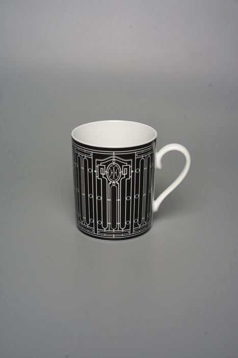 Hermes Black H Deco Mug (Brand New)