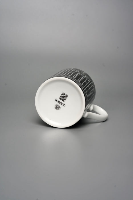 Hermes Black H Deco Mug (Brand New)