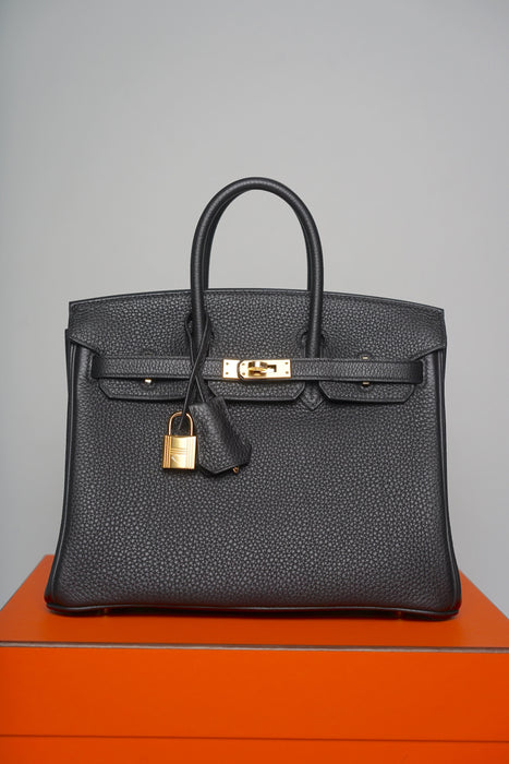 Hermes Birkin 25 in Black Togo Ghw
