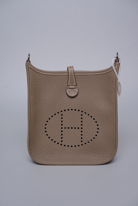 Hermes Mini Evelyne Short in Etoupe Phw (Brand New)