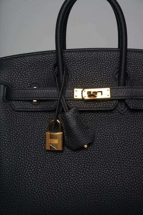 Hermes Birkin 25 in Black Togo Ghw