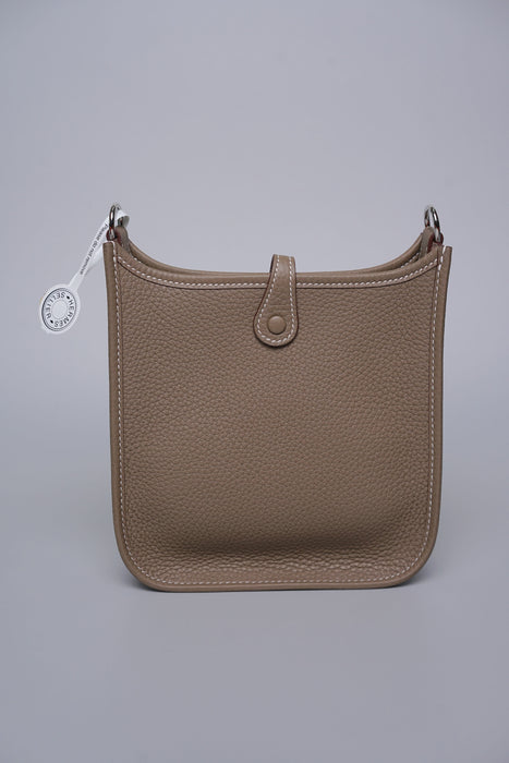 Hermes Mini Evelyne Short in Etoupe Phw (Brand New)