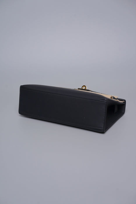 Hermes Kelly Pochette in Noir Ghw (Brand New)