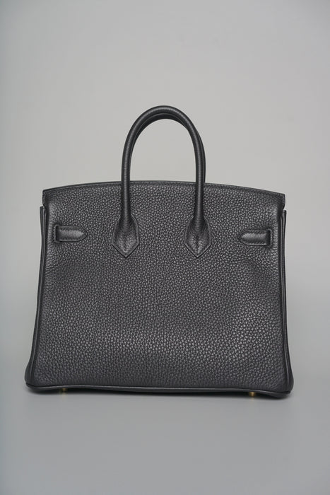 Hermes Birkin 25 in Black Togo Ghw