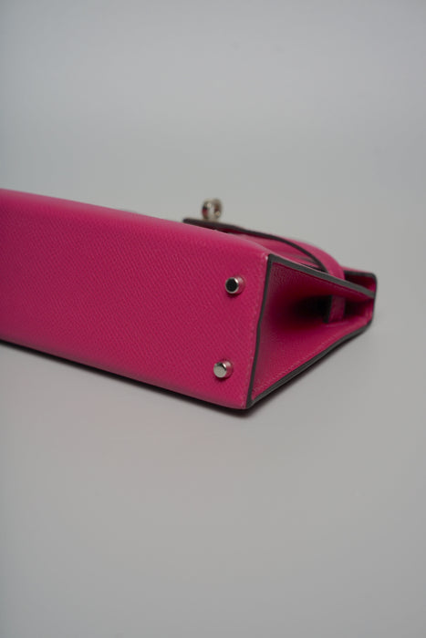 Hermes Kelly 20 in Rose Pourpre Epsom Phw