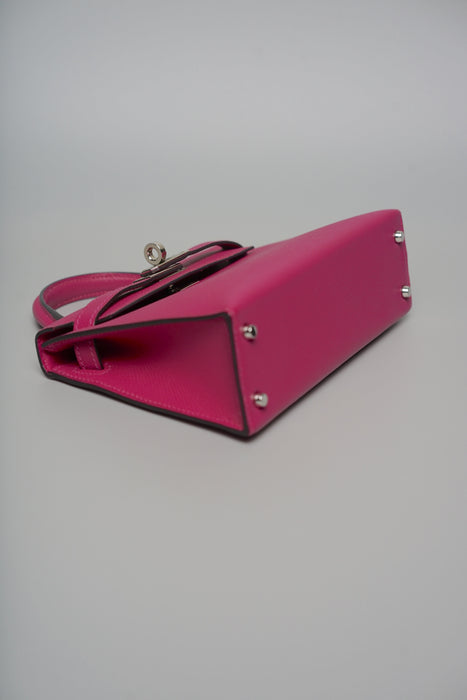 Hermes Kelly 20 in Rose Pourpre Epsom Phw