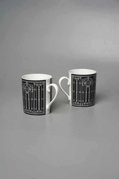 Hermes Black H Deco Mug (Brand New)