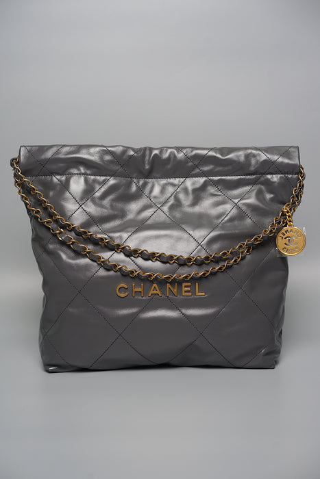 Chanel 22 Small in Grey Ghw (Brand New)